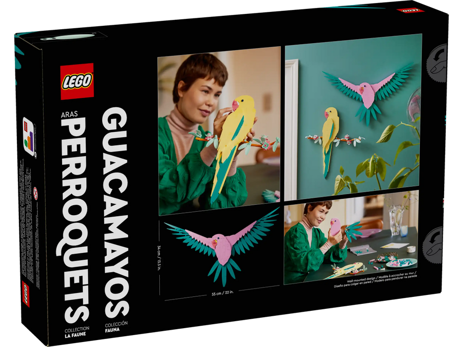 LEGO Art De Faunacollectie – Kleurrijke papegaaien (31211) - Bricking Awesome