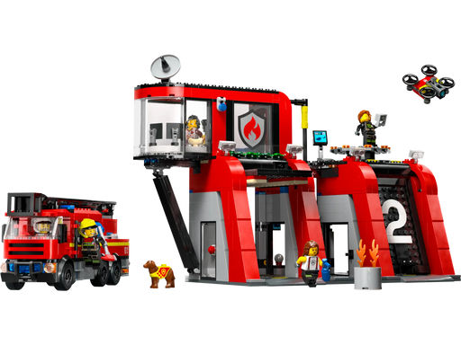 LEGO City Brandweerkazerne en brandweerauto (60414) - Bricking Awesome